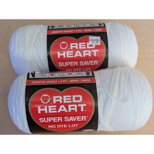 🦃Red Heart 0311 White Yarn Lot